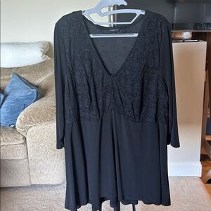Torrid Black Lace Blouse